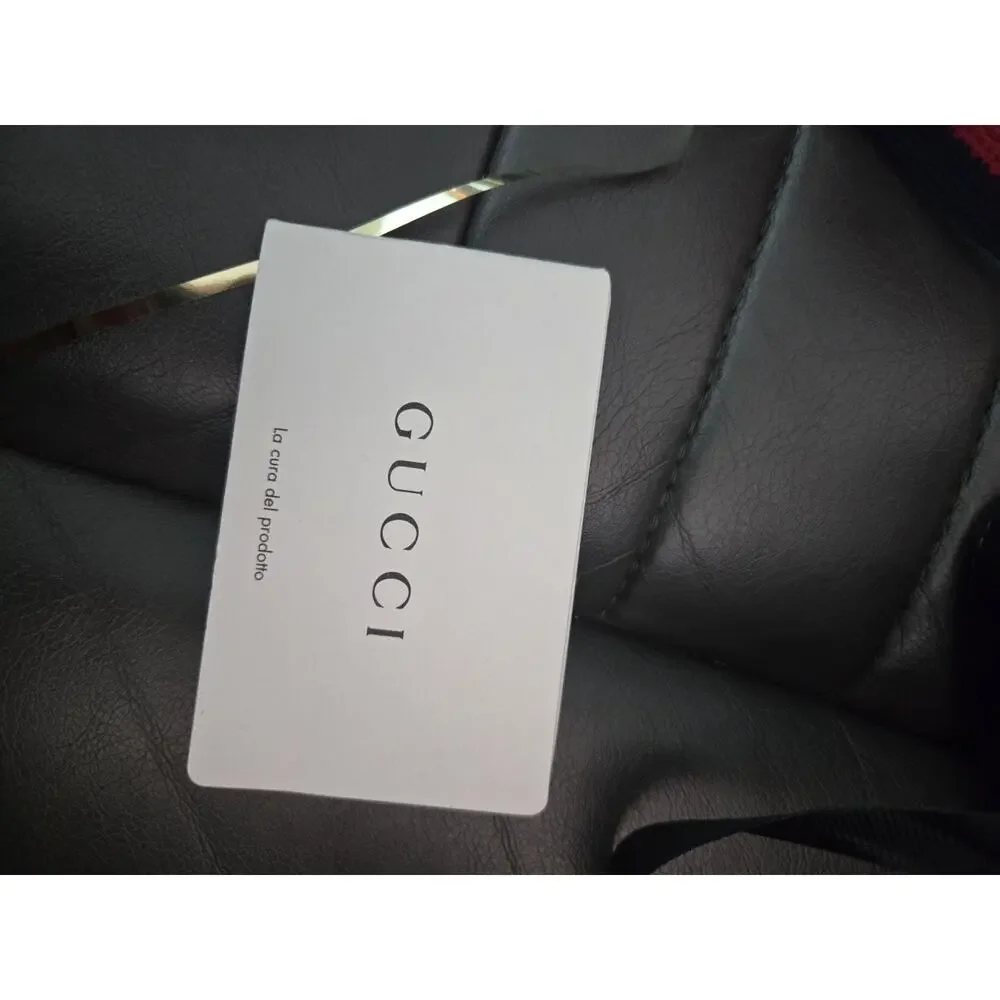 PRE-OWNED GUCCI BLACK GG SUPREME CANVAS MESSENGER BAG FOR MEN